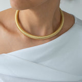 Gold Oversized Snake Collar