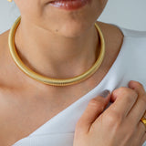 Gold Oversized Snake Collar