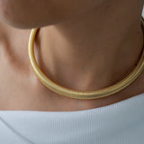 Gold Oversized Snake Collar