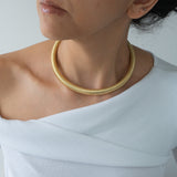 Gold Oversized Snake Collar