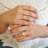 Gold Geometric Ring