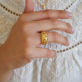 Gold Geometric Ring