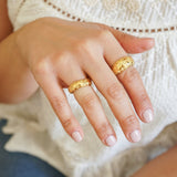 Gold Geometric Ring