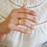 Gold Geometric Ring