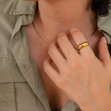 Gold Dome Statement Ring