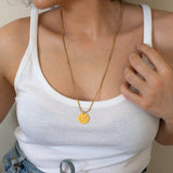 Gold Zodiac Sign Pendant Necklace