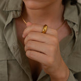 Gold Dome Statement Ring