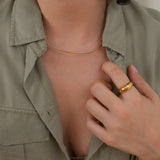 Gold Dome Statement Ring