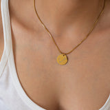 Gold Zodiac Sign Pendant Necklace