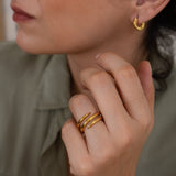 Gold Twisted Band Ring