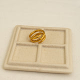Gold Twisted Band Ring