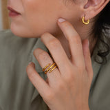 Gold Twisted Band Ring