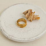 Gold Twisted Band Ring