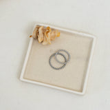 Twisted Rope Ring - Stainless Steel Braided Boho Modern Design