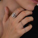 Twisted Rope Ring - Stainless Steel Braided Boho Modern Design