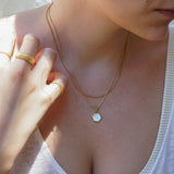 Gold Lines Croissant Ring