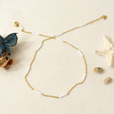 Gold Colourful Chain Necklace