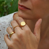 Thin Bamboo Stainless Steel Ring