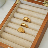 Gold Classic Round Signet Ring