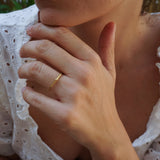 Thin Bamboo Stainless Steel Ring