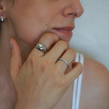 Large Silver Dome Ring