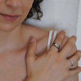 Large Silver Dome Ring