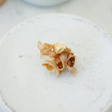 Gold Flower Heart Sun Rays Signet Ring