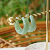 Colourful Acrylic Resin Summer Large Hoop Earrings