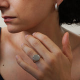 Silver Classic Round Signet Ring