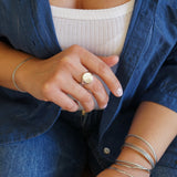 Silver Classic Round Signet Ring