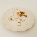 Gold Labradorite/Moonstone/Turquoise Stainless Steel Necklace