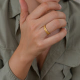 Gold Satin Ring