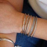 Silver Triple Strand Braided Cuff
