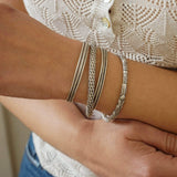 Silver Triple Strand Braided Cuff