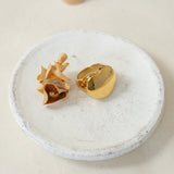 Gold Large Heart Signet Ring