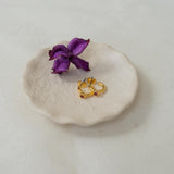 Gold Enamel Huggies Hoops with Enamel