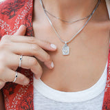 Tiny Silver Circle Band Pinky Ring