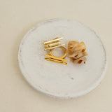 Gold Geometric Lines Ring