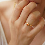 Gold & Colorful Enamel Ring