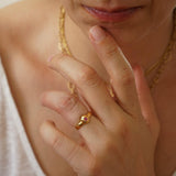 Gold & Colorful Enamel Ring