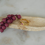 Gold & Colorful Enamel Ring