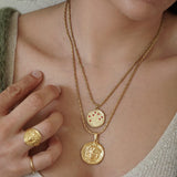 Gold Medusa Necklace