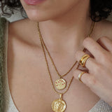 Gold Medusa Necklace