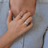Silver Brushed Ring