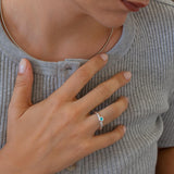 Silver Round Mini Ethnic Colourful Enamel Ring