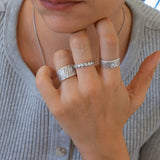 Silver Hammered Ring