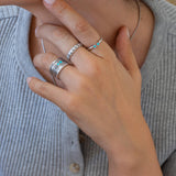 Silver Hammered Ring