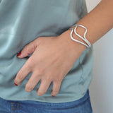 Silver Wave Cuff