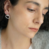 Large Silver Hoop Earrings