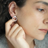 Large Silver Hoop Earrings